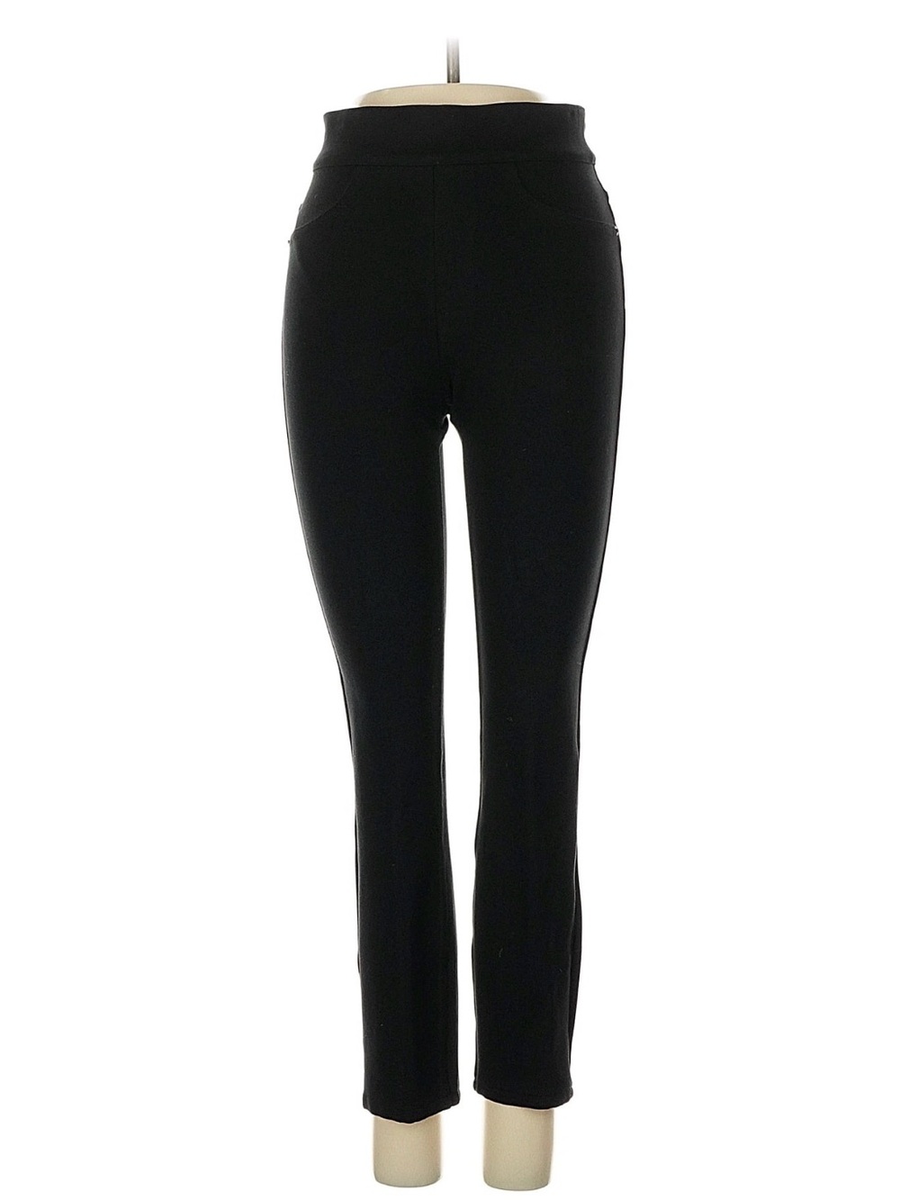 SPANX Black High-Waist Skinny Ponte Pants